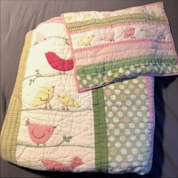 Pottery Barn Kids Bedding Pbk Penelope Tweet Birds Quilt Poshmark